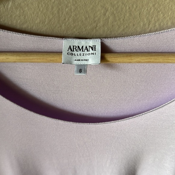 ARMANI COLLEZIONI Purple Elbow Sleeve Top - Picture 3 of 6